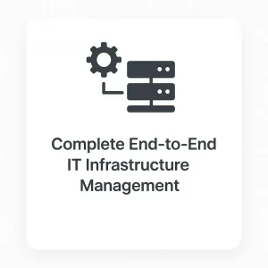 Administración completa de toda la infraestructura tecnológica empresarial, asegurando eficiencia, estabilidad y escalabilidad.